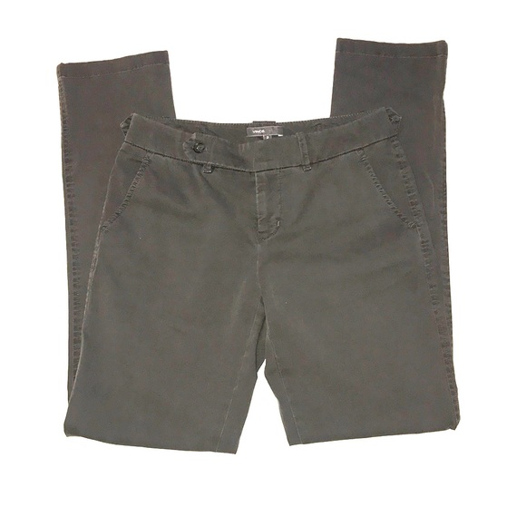 Vince cotton chinos in dark brown/grey - Picture 3 of 6